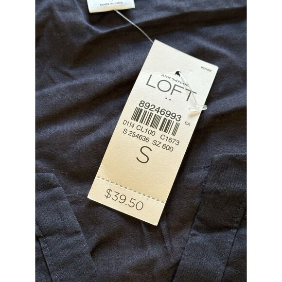 ANN TAYLOR LOFT Women Tiered Blue Ruffle Front Tank Top Sleeveless Small NWT - Picture 5 of 13